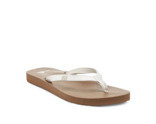 Sanuk Yoga Joy - Sanuk Sandals Womens White / Brown - Philippines XEWVOI714